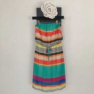 Passport Love Strapless Dress